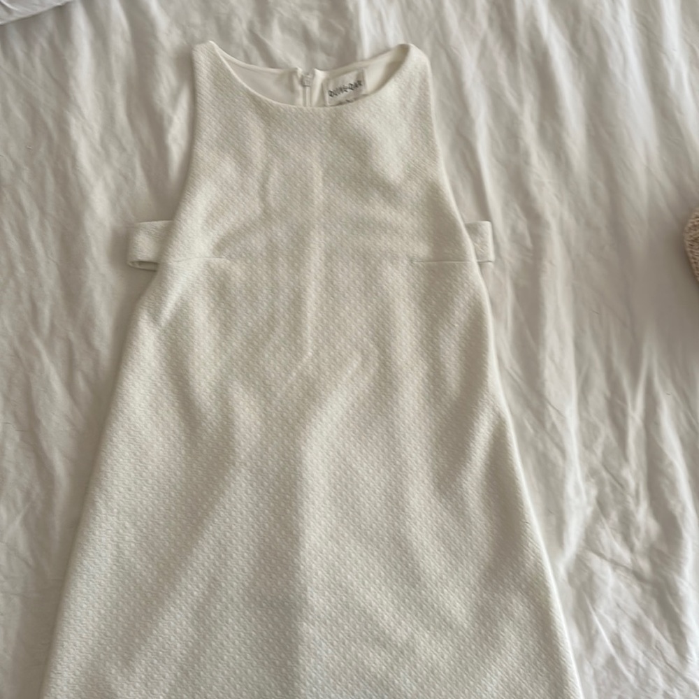 White fully lined dress